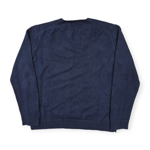 Polo Ralph Lauren Spellout Logo Knitted Jumper Blue Men's XL