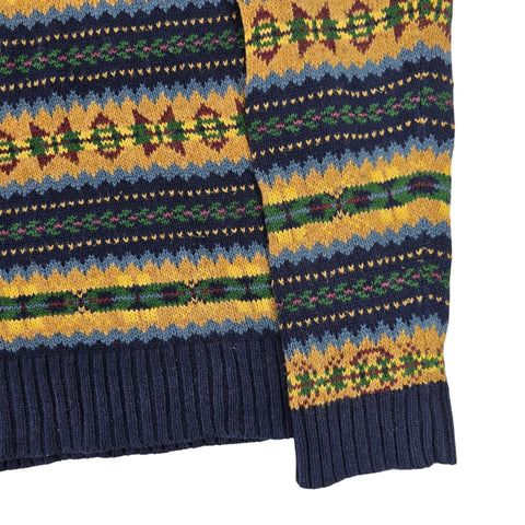 Polo Ralph Lauren Fair Isle Pattern Knitted Jumper Men's Medium