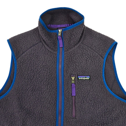 Patagonia Retro Pile Fleece Gilet Jacket Purple Men's Medium