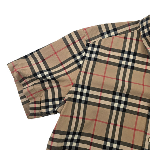 Burberry Nova Check Short Sleeve Shirt Men's Large