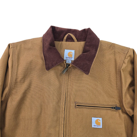Carhartt Detroit Y2K Workwear Blanket Lined Jacket Brown Men's Small