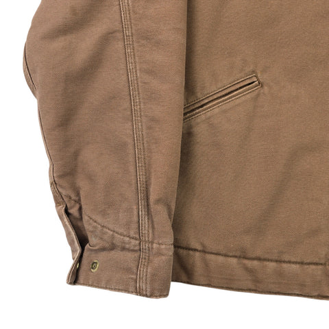 Carhartt WIP OG Detroit Quilt Lined Jacket Brown Men's Small