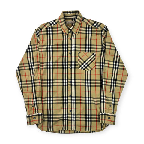 Burberry London Nova Check Long Sleeve Shirt Men's Small