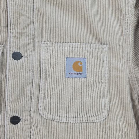 Carhartt WIP Michigan Quilt Lined Corduroy Chore Jacket Brown Men's Small