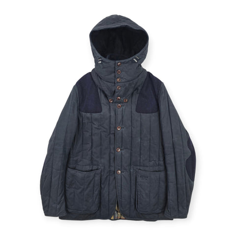 Barbour Dept B Bond 007 Dragh Wax Waterproof Hooded Jacket Grey Men's Large