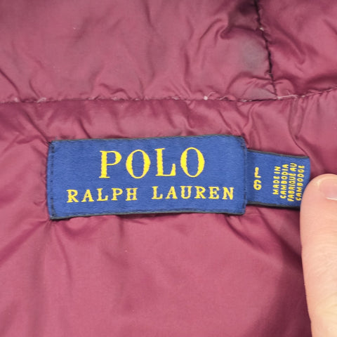 Polo Ralph Lauren Down Puffer Jacket Purple Men's Large