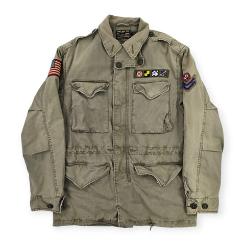 Polo Ralph Lauren Military Patch Field Jacket Green Men's Small