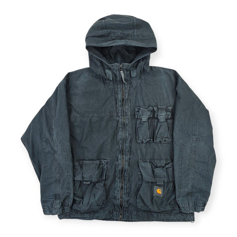 Carhartt WIP Berm Utility Full Zip Jacket Grey Men's Large