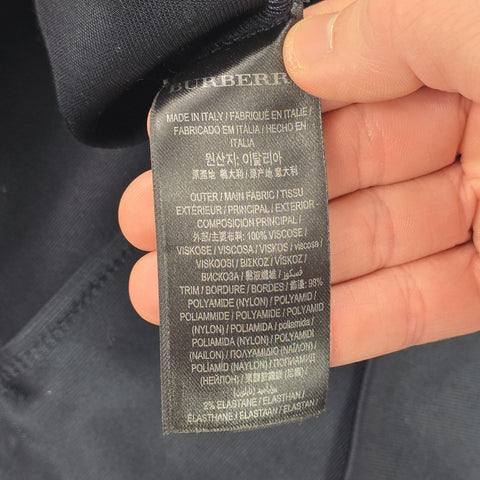 Burberry High Shine Technical Track Jacket Black Men's Small