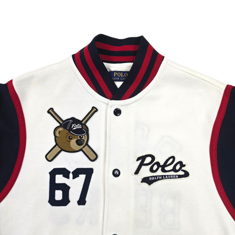 Polo Ralph Lauren Bears Spellout Varsity Jacket Men's Small