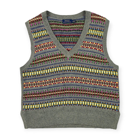 Polo Ralph Lauren Fair Isle Pattern Knitted Vest Women's Medium