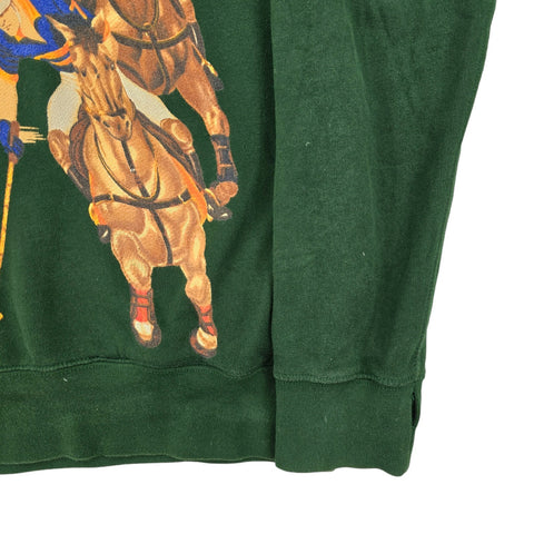 Polo Ralph Lauren 5 Horse Men Hoodie Green Men's Small Limited Edition