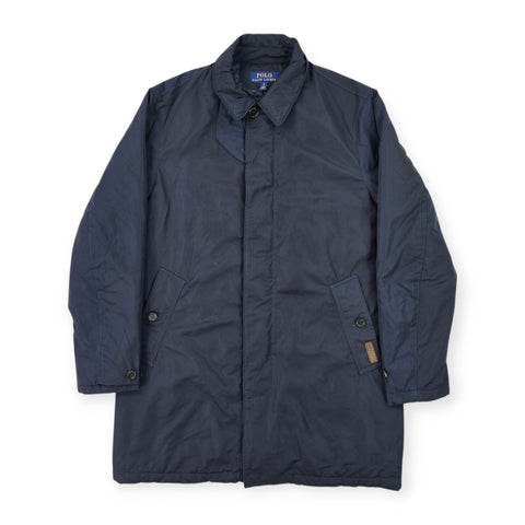 Polo Ralph Lauren Commuter Quilted Trench Coat Jacket Blue Men's Small