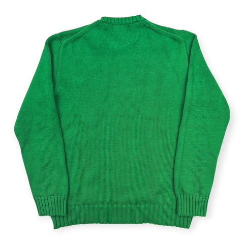 Polo Ralph Lauren USA Flag Knitted Jumper Green Men's Medium
