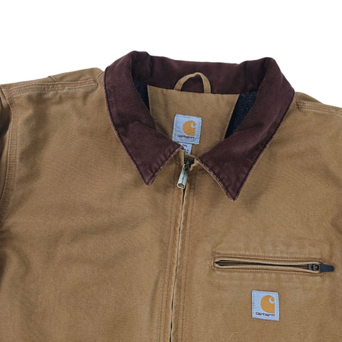 Carhartt Detroit Y2K Workwear Blanket Lined Jacket Brown Men's XXL