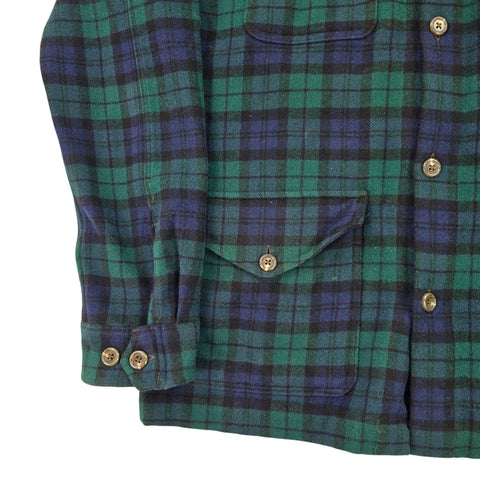 Polo Ralph Lauren Plaid Checkered Wool Overshirt Jacket Men's Medium