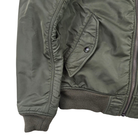 Polo Ralph Lauren Reversible Military Patch Flight Bomber Jacket Men's Medium