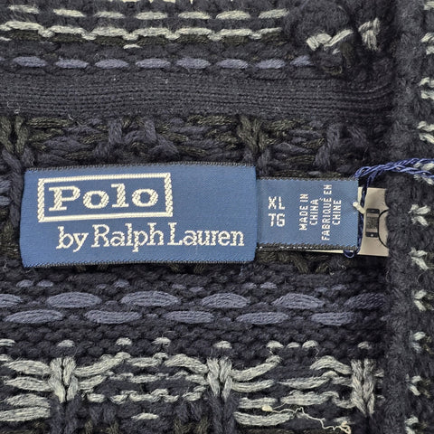 Polo Ralph Lauren Fair Isle Knit Vest Jumper Grey Men's XL