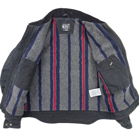 Carhartt Detroit Workwear Blanket Lined Jacket Black Men's Medium