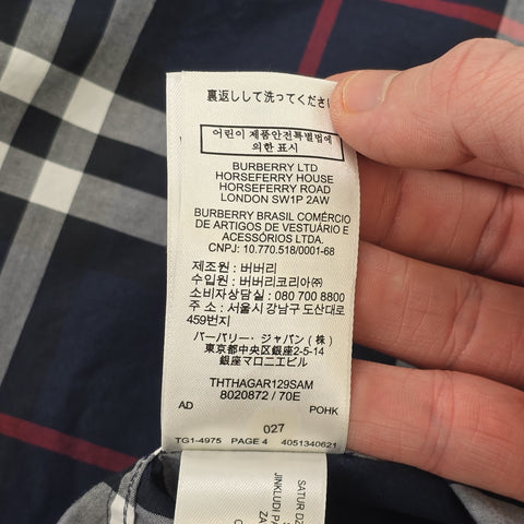 Burberry Nova Check Short Sleeve Shirt Men's Large