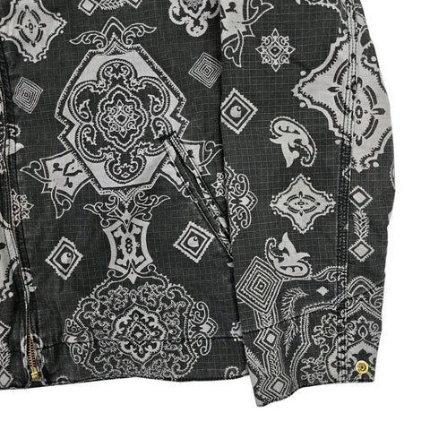 Carhartt WIP Detroit Bandana Pattern Jacket Grey Men's Small