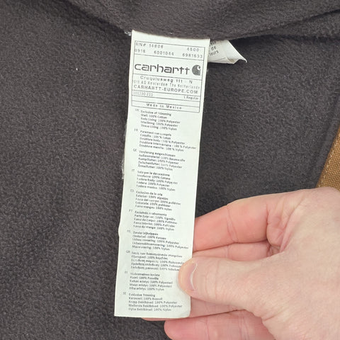 Carhartt Berwick Y2K Workwear Fleece Lined Jacket Brown Men's Large