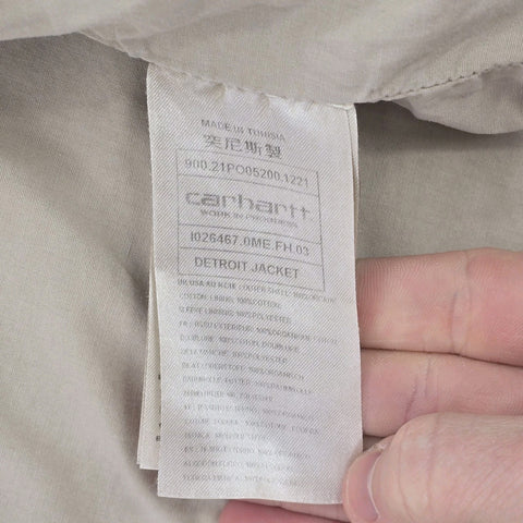 Carhartt WIP Detroit Dyed Bomber Jacket Brown Men's XL