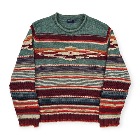 Polo Ralph Lauren Aztec Serape Knitted Jumper Women's Large