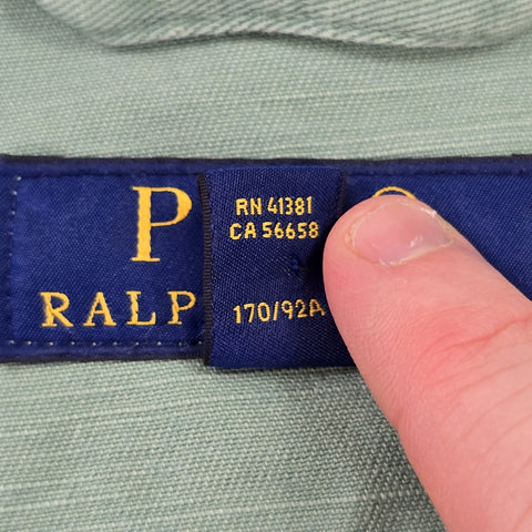 Polo Ralph Lauren Marina Spellout Chore Blazer Jacket Green Men's Small