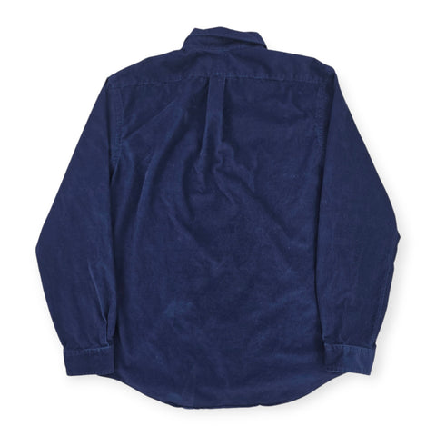 Polo Ralph Lauren Bear Corduroy Long Sleeve Shirt Blue Men's XXL
