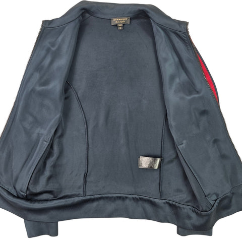 Burberry High Shine Technical Track Jacket Black Men's Small