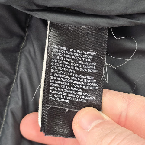 The North Face Box Canyon 550 Down Puffer Jacket Green Men's Medium