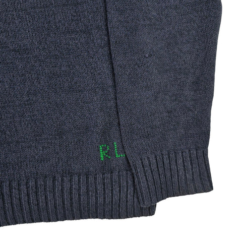 Polo Ralph Lauren Bear Knitted Jumper Blue Men's Large