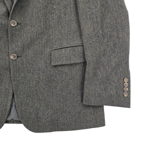 Polo Ralph Lauren Wool Herringbone Single Breasted Blazer Green Men's Size 42R