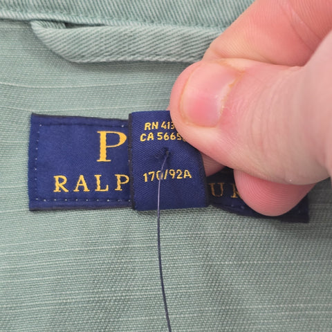 Polo Ralph Lauren Marina Spellout Chore Blazer Jacket Green Men's Small