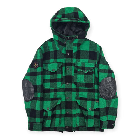 Polo Ralph Lauren Ski Club Wool Buffalo Plaid Parka Jacket Men's Medium