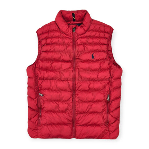 Polo Ralph Lauren Puffer Gilet Jacket Red Men's Small