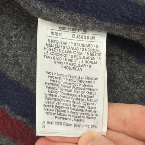 Carhartt Detroit Workwear Blanket Lined Jacket Black Men's Small