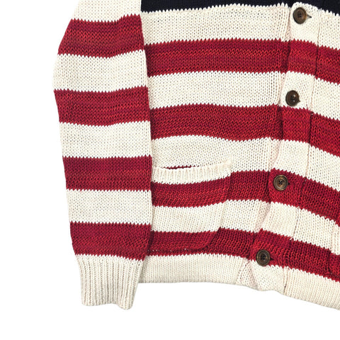 Polo Ralph Lauren USA Flag Shawl Knitted Cardigan Men's Medium