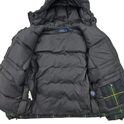 Polo Ralph Lauren Plaid Down Puffer Jacket Men's Medium