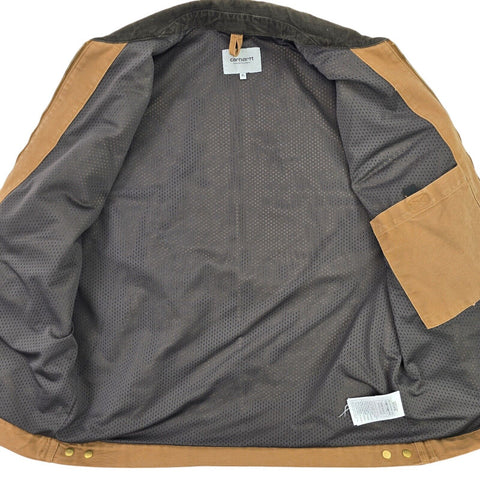 Carhartt WIP Detroit Mesh Lined Jacket Brown Men's XL