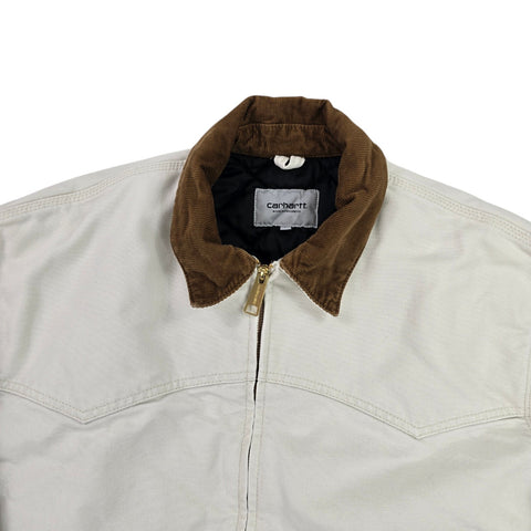 Carhartt WIP OG Santa Fe Quilt Lined Jacket Grey Men's Large