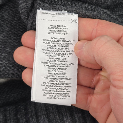 Polo Ralph Lauren Bear Knitted Jumper Grey Men's Small