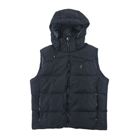 Polo Ralph Lauren Tyrol Ripstop Down Puffer Gilet Jacket Black Men's XL