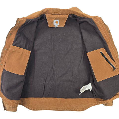 Carhartt Berwick Y2K Workwear Fleece Lined Jacket Brown Men's Large