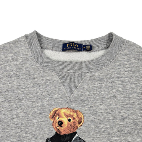 Polo Ralph Lauren Bear Spellout Sweatshirt Grey Men's Medium