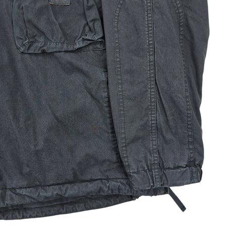 Carhartt WIP Berm Dyed Utility 1/2 Zip Anorak Jacket Grey Men's Large