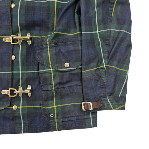 Polo Ralph Lauren Fireman Checkered  Waxed Clasp Jacket Men's Medium