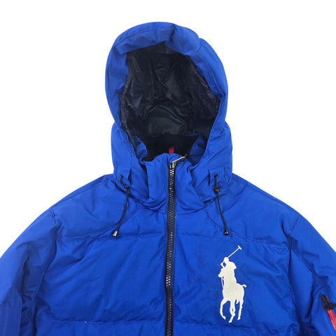 Polo Ralph Lauren Big Pony Tyrol Down Puffer Jacket Blue Men's Large