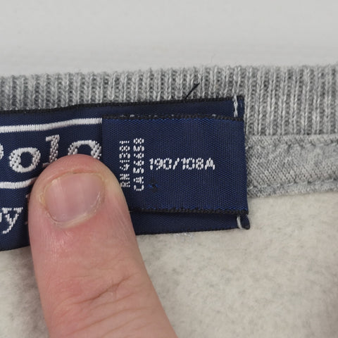 Polo Ralph Lauren Rare MLB Bear Cubs Baseball Sweatshirt Grey Mens XXL #2